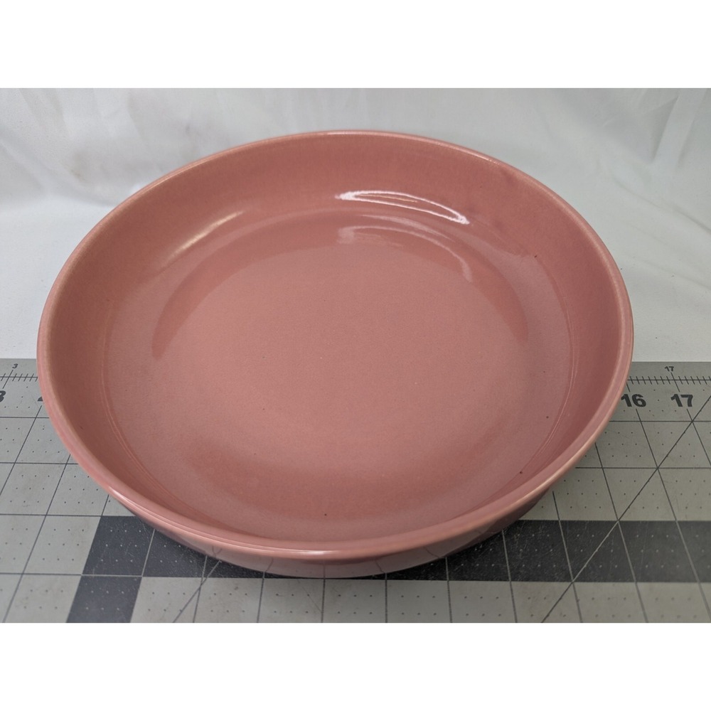 Bauer Los Angeles Ceramic Pink Round Serving‎ Bowl 10.75 Inch